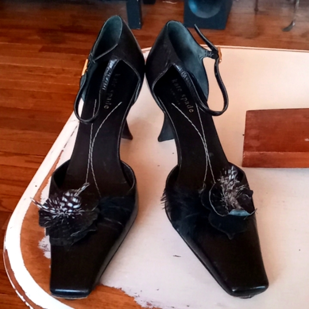 Kate Spade Feather Slingbacks